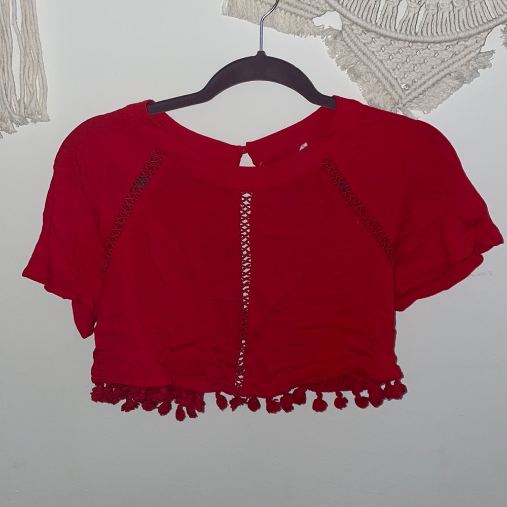 Red❤️‍🔥forever 21 crop top
